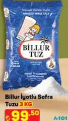 BİLLUR TUZ İYOTLU SOFRA TUZU 3 KG BİLLUR TUZ İYOTLU SOFRA TUZU 3 KG